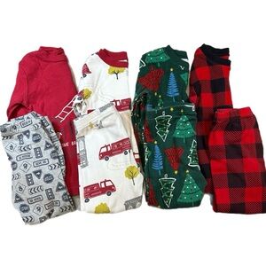 Carter’s Toddler 2T Long Sleeve and Pants Pajamas-Bundle of 4